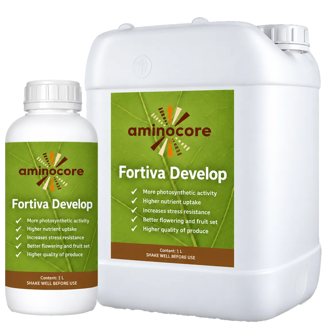 Fortiva Develop packaging