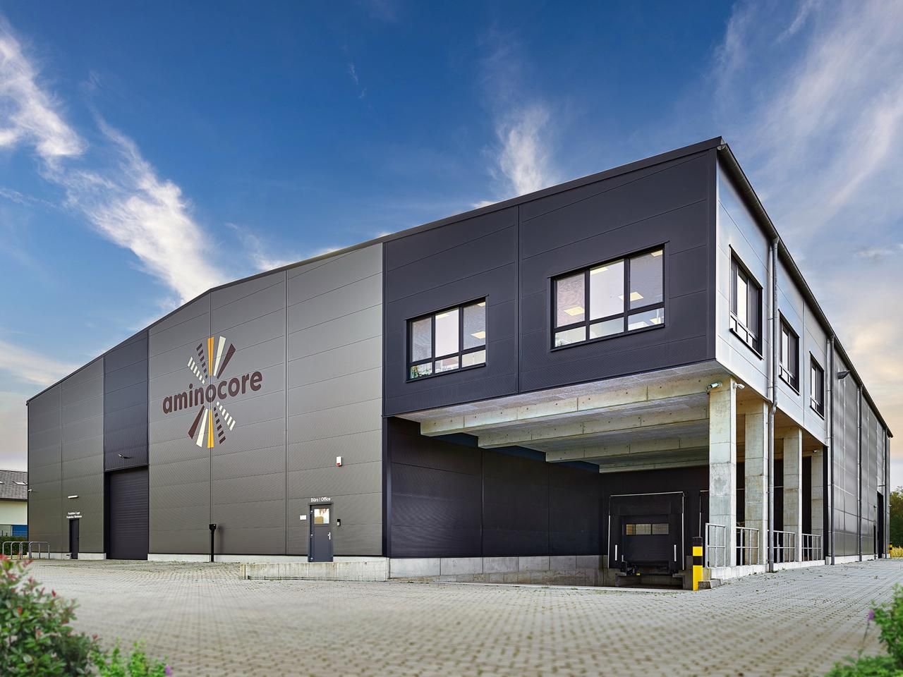 Exterior de un edificio de Aminocore